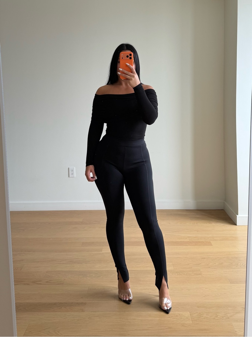 Wolford - Midnight Grace Leggings with front slits
